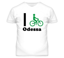 Odessa Missouri I Bike Green T Shirt
