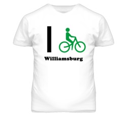 Williamsburg Kansas I Bike Green T Shirt