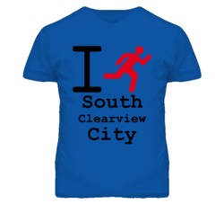 South Clearview City Kansas I Run Green T Shirt