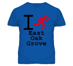 East Oak Grove Missouri I Run Green T Shirt