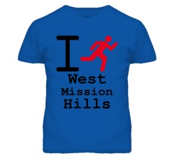 West Mission Hills Kansas I Run Green T Shirt