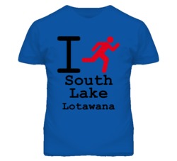 South Lake Lotawana Missouri I Run Green T Shirt