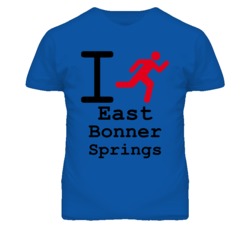 East Bonner Springs Kansas I Run Green T Shirt
