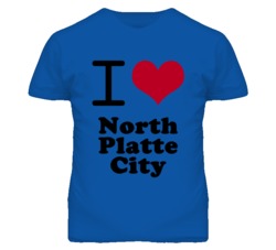 North Platte City Missouri I Heart Love Green T Shirt
