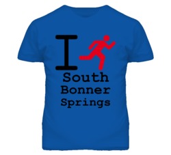 South Bonner Springs Kansas I Run Green T Shirt