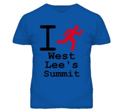 West Lee's Summit Missouri I Run Green T Shirt