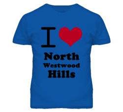 North Westwood Hills Kansas I Heart Love Green T Shirt