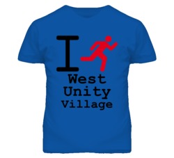 West Unity Village Missouri I Run Green T Shirt