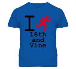 18th and Vine Kansas I Run Green T Shirt