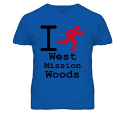 West Mission Woods Kansas I Run Green T Shirt