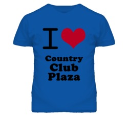 Country Club Plaza Kansas I Heart Love Green T Shirt
