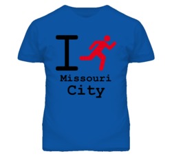 Missouri City Missouri I Run Green T Shirt