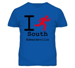 South Edwardsville Kansas I Run Green T Shirt