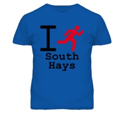 South Hays Kansas I Run Green T Shirt