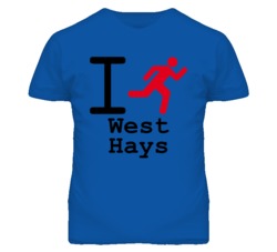 West Hays Kansas I Run Green T Shirt