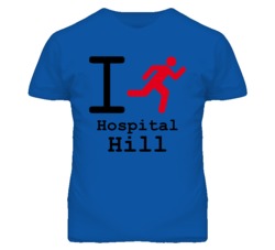 Hospital Hill Kansas I Run Green T Shirt