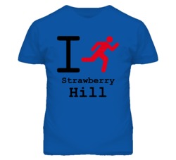 Strawberry Hill Kansas I Run Green T Shirt