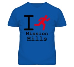 Mission Hills Kansas I Run Green T Shirt
