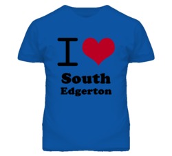 South Edgerton Kansas I Heart Love Green T Shirt