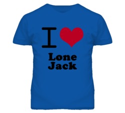 Lone Jack Missouri I Heart Love Green T Shirt