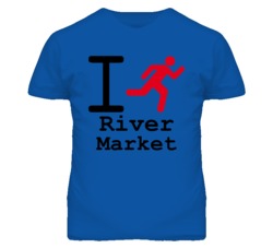 River Market Kansas I Run Green T Shirt