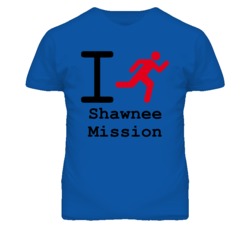 Shawnee Mission Kansas I Run Green T Shirt