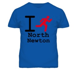 North Newton Kansas I Run Green T Shirt
