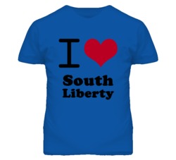 South Liberty Missouri I Heart Love Green T Shirt