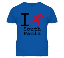 South Paola Kansas I Run Green T Shirt