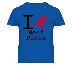 West Paola Kansas I Run Green T Shirt