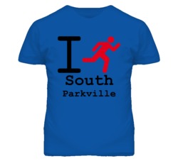 South Parkville Missouri I Run Green T Shirt