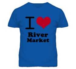 River Market Kansas I Heart Love Green T Shirt