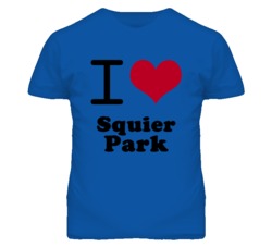 Squier Park Kansas I Heart Love Green T Shirt