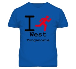 West Tonganoxie Kansas I Run Green T Shirt