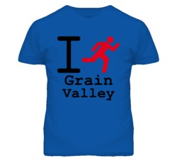 Grain Valley Missouri I Run Green T Shirt