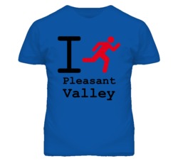 Pleasant Valley Missouri I Run Green T Shirt