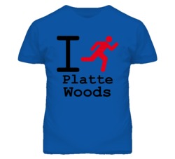 Platte Woods Missouri I Run Green T Shirt