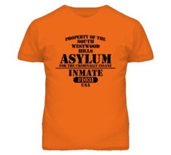 South Westwood Hills Kansas Insane Prison Halloween T Shirt