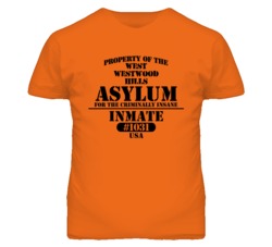 West Westwood Hills Kansas Insane Prison Halloween T Shirt
