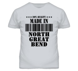 North Great Bend Kansas Made In Born Sport Grey T Shirt