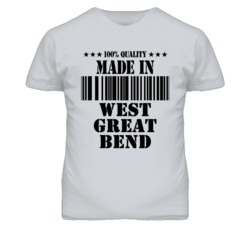 West Great Bend Kansas Made In Born Sport Grey T Shirt