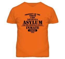 North Lake Lotawana Missouri Insane Prison Halloween T Shirt