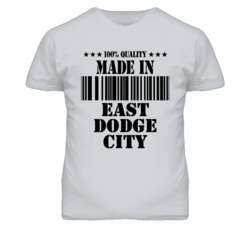 East Dodge City Kansas Made In Born Sport Grey T Shirt