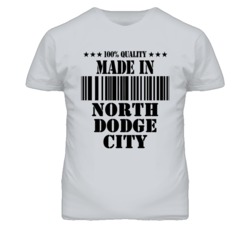 North Dodge City Kansas Made In Born Sport Grey T Shirt