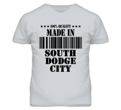South Dodge City Kansas Made In Born Sport Grey T Shirt