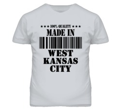 West Kansas City Kansas Made In Born Sport Grey T Shirt