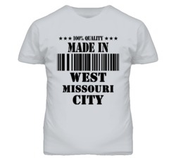 West Missouri City Missouri Made In Born Sport Grey T Shirt