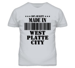 West Platte City Missouri Made In Born Sport Grey T Shirt