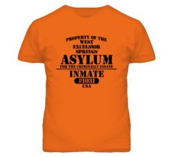 West Excelsior Springs Missouri Insane Prison Halloween T Shirt