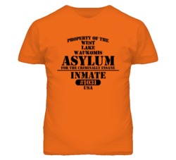 West Lake Waukomis Missouri Insane Prison Halloween T Shirt